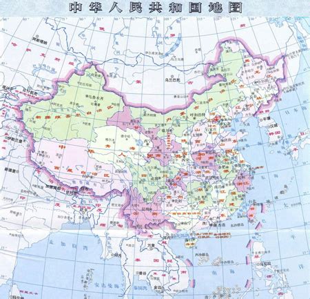 a中華人民共和國全圖（今）古代地圖 - 中華人民共和國地圖 - 中國歷史朝代地圖 - 古詩文網