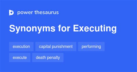 Image result for Executing Synonym