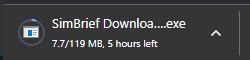 Image result for How to Use Simbrief Downloader