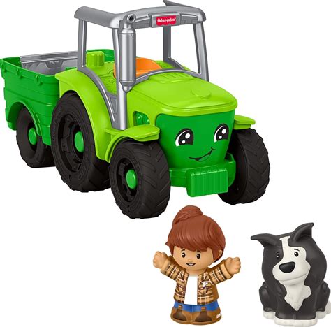 Amazon.com: Fisher-Price Little People Toddler Toy Push & Play Tractor ...