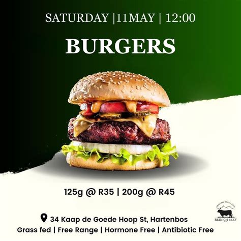 Burger Saturday?, 34 Kaap de Goede Hoop Street, Hartenbos, South Africa ...