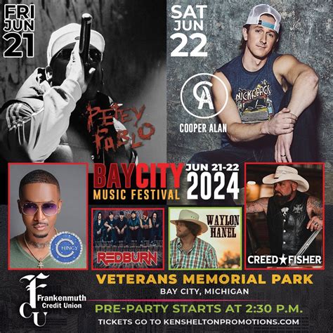 Bay City Music Festival, Veterans Park, Bay City, 21 June to 22 June ...