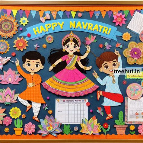 Dandiya Bulletin Board Ideas, Door Decor, Hallway Display and Classroom ...