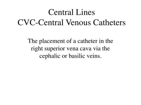 Image result for Purpose of CVC Line