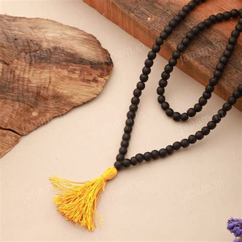 108+1 Divya Karungali Mala - Natural Ebony Wood Beads (Govt. Certified ...