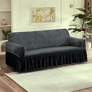 Cortina 100% Jacquard Sofa Cover | Highly Elastic Cover | Stretchable ...