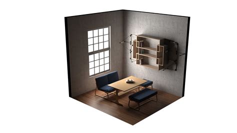 4x4 Room 3D model MAX