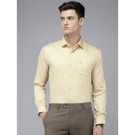 Buy THE BEAR HOUSE Ardor Edition Men Yellow Solid Egyptian Giza Cotton ...