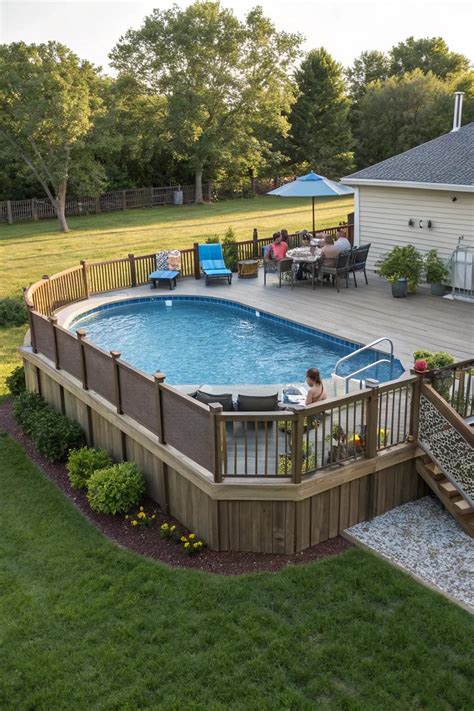 13+ Stylish Modern Above Ground Pool Ideas