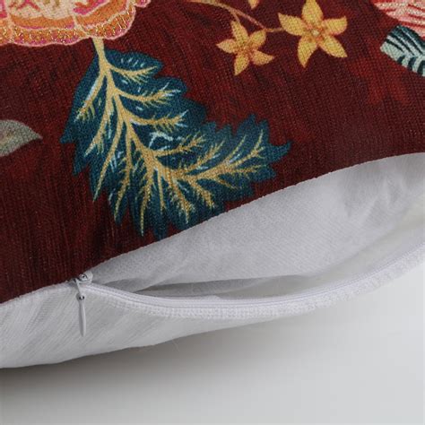 Buy Velour Printed Cushion Cover - 40x40cm from Home Centre at just INR ...