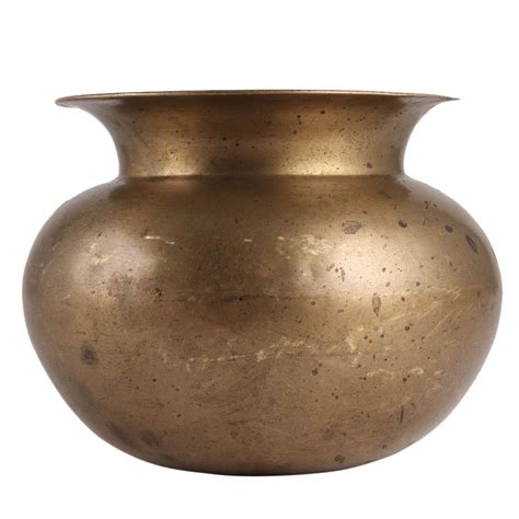 Pittal Brass Kalash Loti For Puja