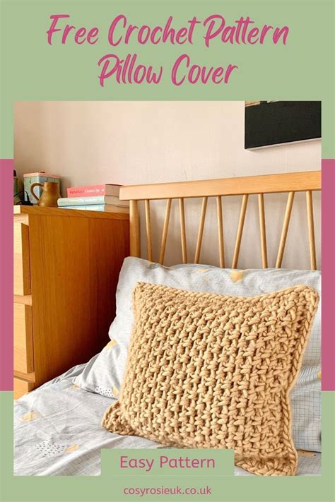 Free Crochet Pillow Pattern Tutorial 的图像结果