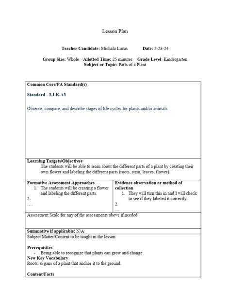 Image result for Science Lesson Examples