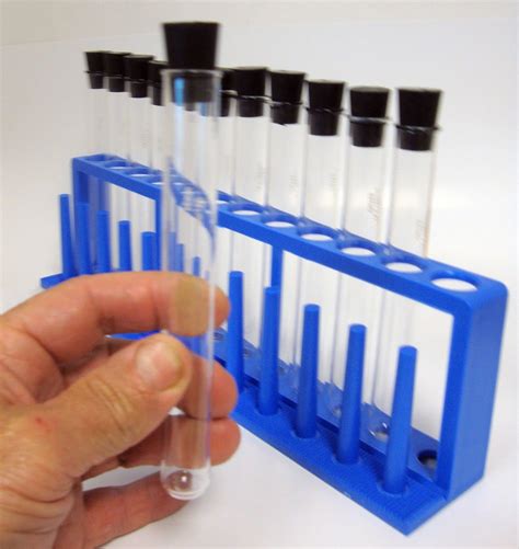 Test Tube Set, 18 X 150mm with Rack and Stoppers : Amazon.in ...