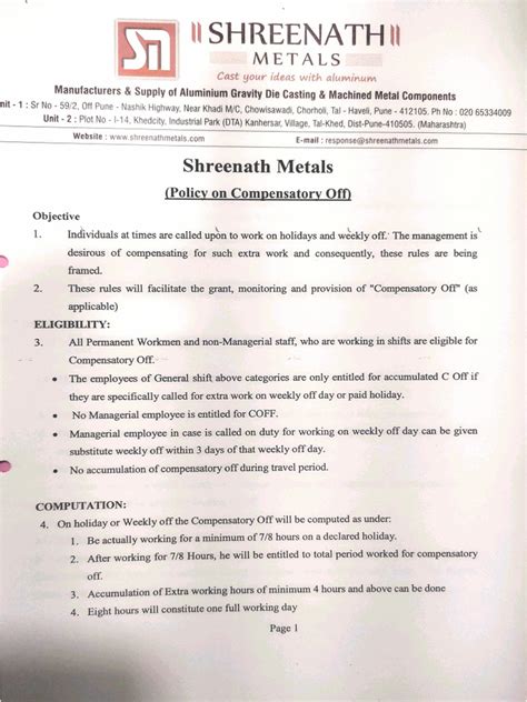 Image result for Compensatory Off Means