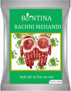 BONTINA Rachni Henna Mehndi 200 gm Natural Mehendi Price in India - Buy ...