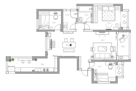 127平米的现代简约风格，原来三居室还可以这样装修！_室内设计可可曾-站酷ZCOOL