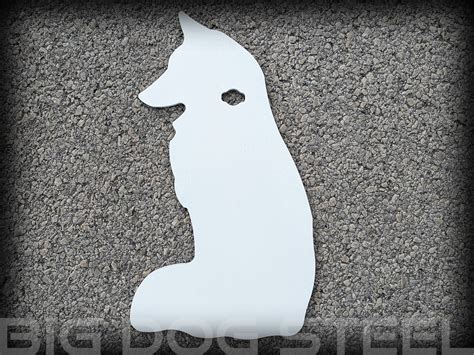 Big Dog Steel AR500 Sitting Fox Target - BIG DOG STEEL