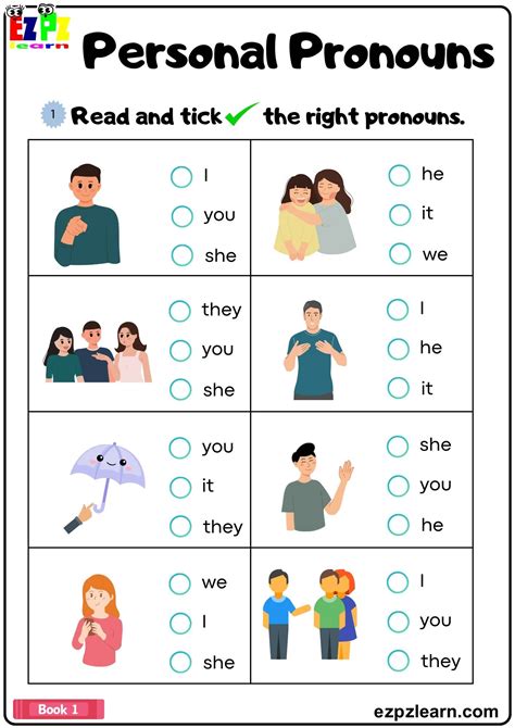 Pronoun Worksheets | Games4esl - Worksheets Library