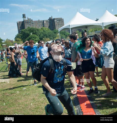 White teens do ska dancing at the AfroPunk Festival in Commodore Barry ...