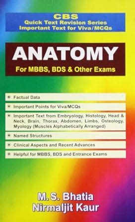 Buy Anatomy For Mbbs, Bds & Other Exams: CBS Quick Text Revision Series ...