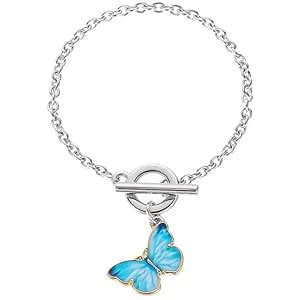 YouBella Jewellery for Women Silver Plated Butterfly Bracelet for Girls ...