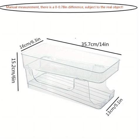 Double Layer Soda Can Dispenser Beverage Rack with Transparent Plastic ...