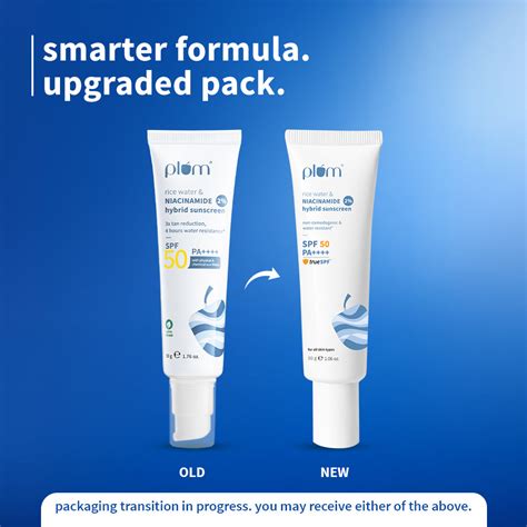 Niacinamide & Rice Water SPF 50 PA++++ Hybrid Sunscreen – Plum