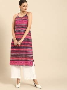 ANOUK Women Printed Straight Kurta - Buy ANOUK Women Printed Straight ...