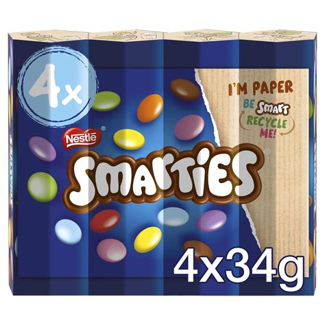 Nestle Smarties 4 Tube Pack Pouch, 152 g : Amazon.in: Grocery & Gourmet ...