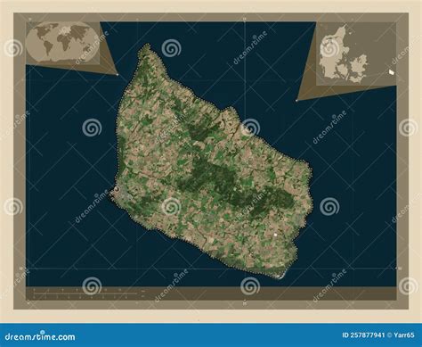 Bornholm, Denmark. High-res Satellite. Capital Stock Image - Image of territory, outline: 257877941