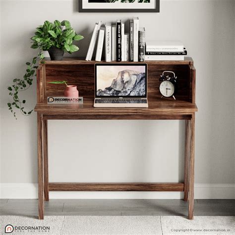 Wooden Study Table with Computer 的图像结果