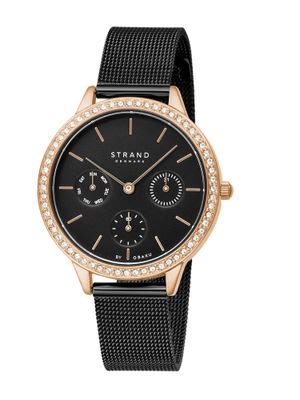 Buy Strand By Obaku Lynn Black Dial Multifunction Watch For Women ...