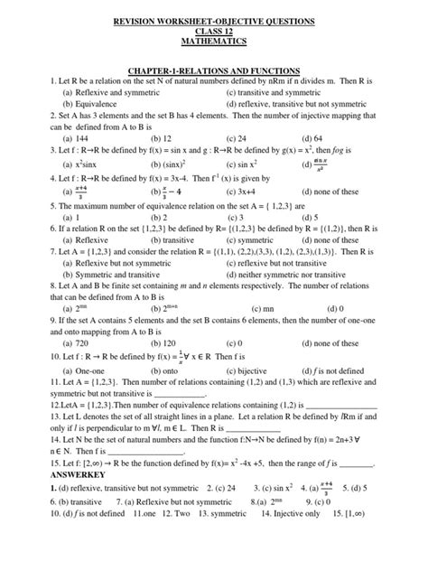 Maths MCQ Class 12 的图像结果