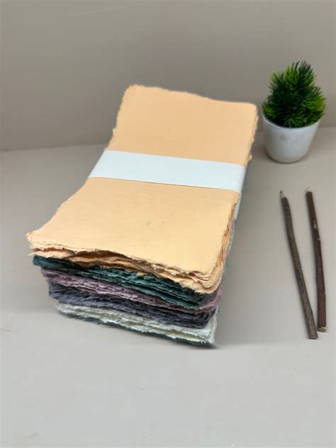 Handmade Deckle Paper Sheet Set – The Kahaani