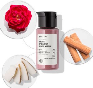 BRILLARE Rose, Anti Ageing Skin, Sandalwood & Coconut Powder, Hydration ...