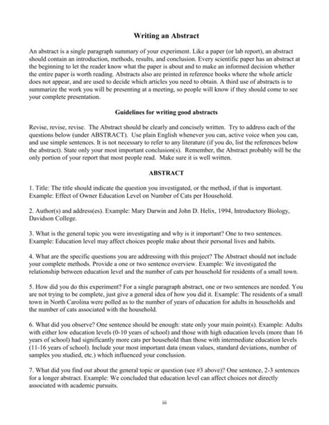 Lab Report Abstract Examples 的图像结果