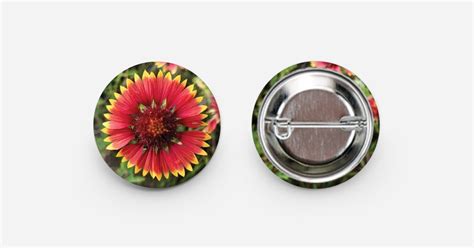Blanket Flower Buttons by Quitaque Creek | 25 mm Round badges | Sticker ...