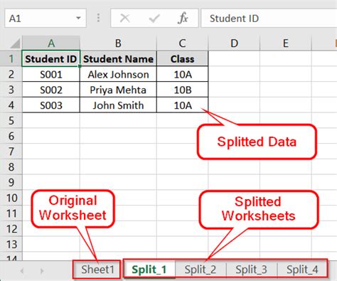 Excel Split Data into Multiple Sheets 的图像结果