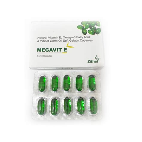 MEGAVIT-E Softgel Capsules Zither Pharmaceutical Pvt. Ltd