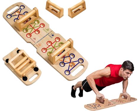 Buy Wooden Portable Push up board, foldable fitness strength training ...