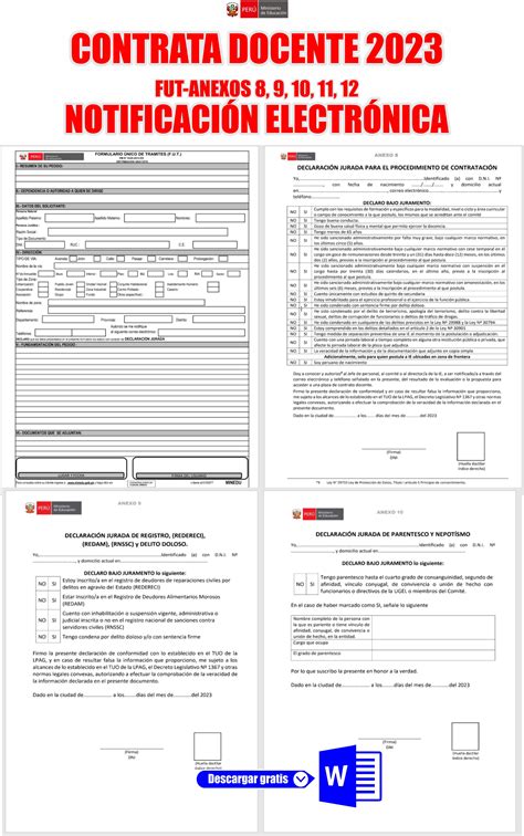 Requisitos Para Contrato Docente 2025 Minedu Peru