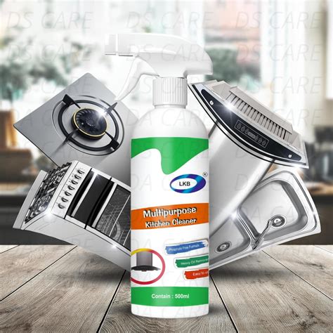 Darkside collection Kitchen Cleaner Spray Oil & Grease Stain Remover ...