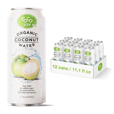 CoCo Joy All Organic Coconut Water, Natural and Fresh, Nutrient-Rich ...