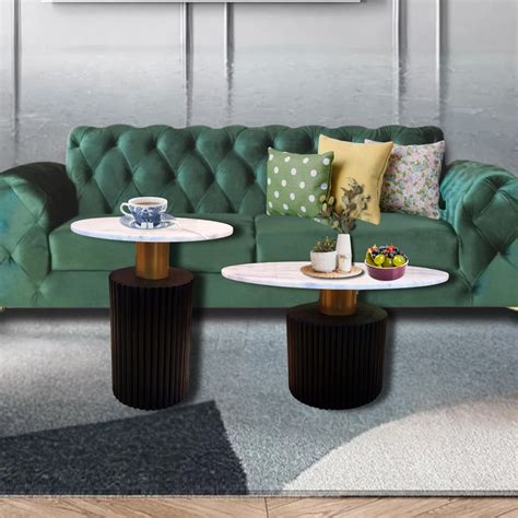 Buy Copy Of Otelia Marble Round Nested Coffee Table - GetMyCouch