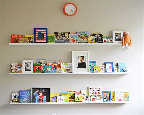 Sita Montgomery Interiors: Ikea Ribba Picture Ledge turned Book Shelf