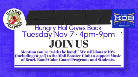 Spirit Night - MoB (Brock ISD Band & Color Guard Fundraiser), Brock ...