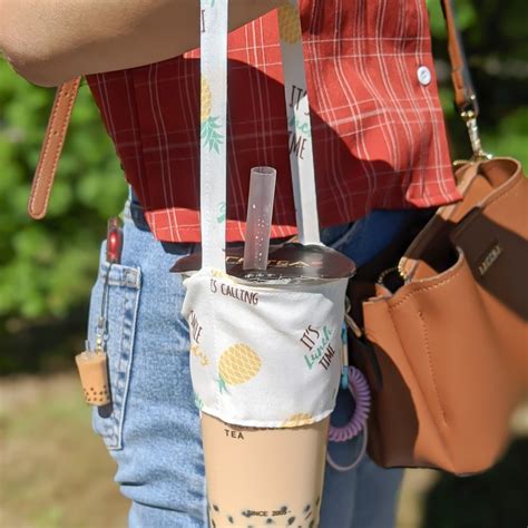 handmade bubble tea holders | Wine tote bag, Custom wine bags, Crochet ...