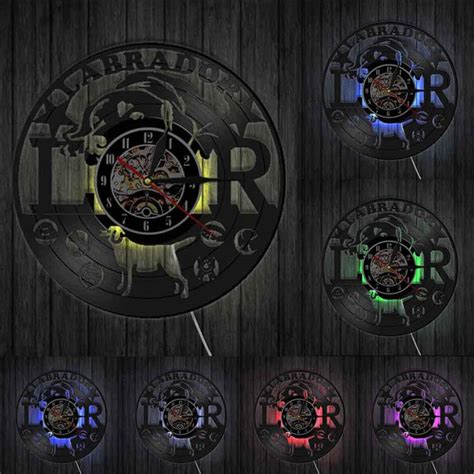 Buy Labrador Dog Breed Wall Watch Golden Retriever Puppy Vinyl Record ...
