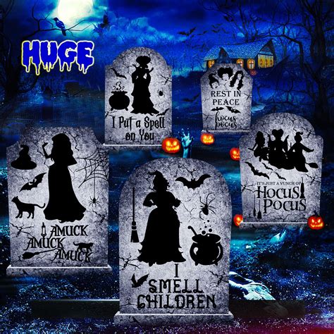 25.6inches DIY Halloween Decorations Outdoor, Hocus Pocus Witches ...